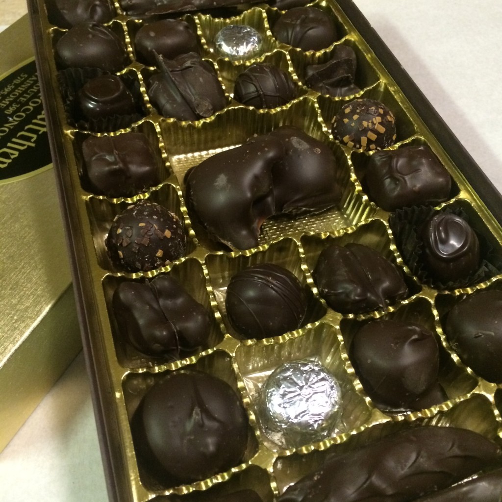 Dark Chocolate Assortment Gift Box 1lb Callies Candy Kitchen